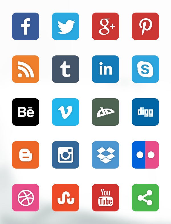 20 Social Media Icons