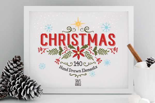 140 Christmas Elements