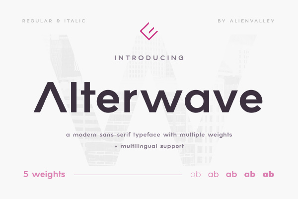 Alterwave Sans Serif Typ...