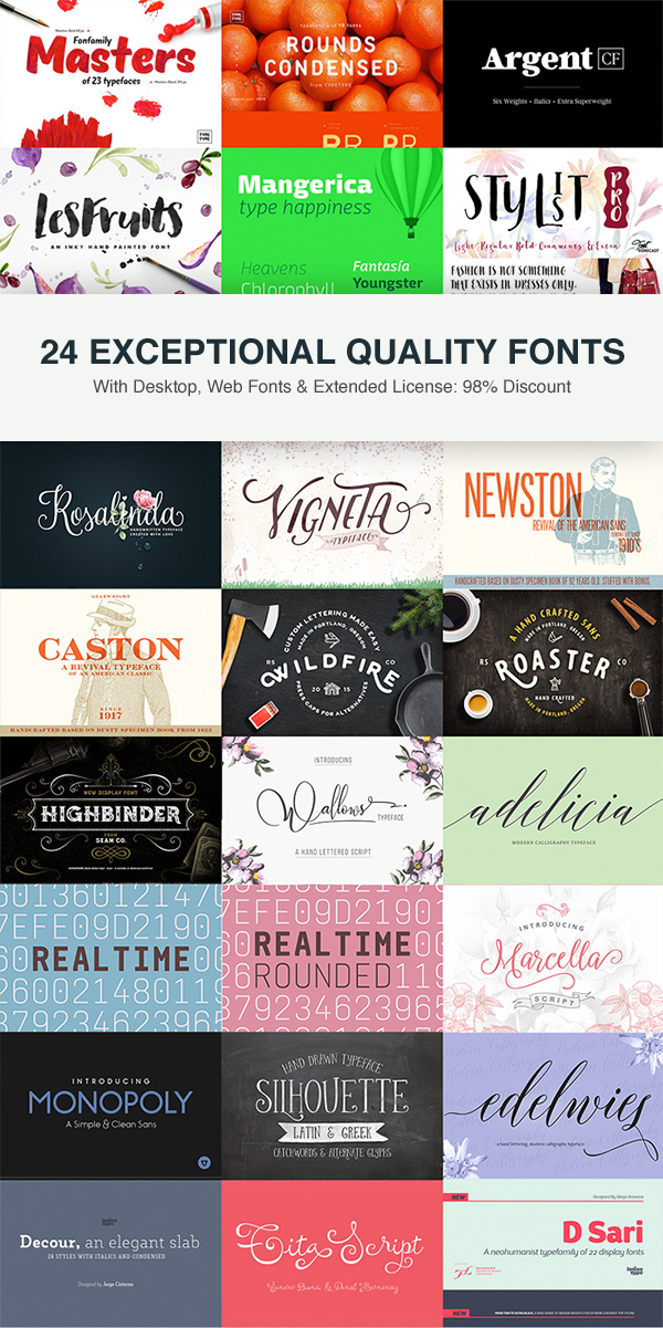 Exceptional Fonts Bundle
