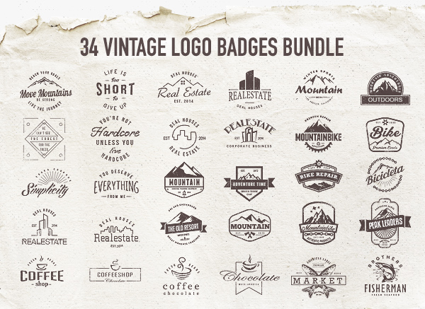 Vintage Logo Badges