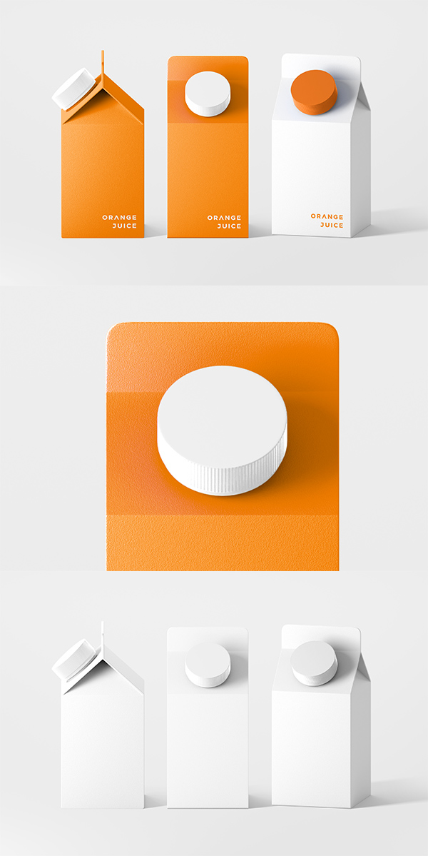 Juice Carton Mockup