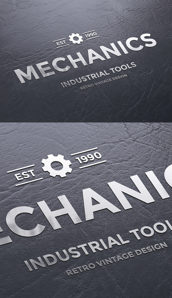 Metallic Logo Mockup