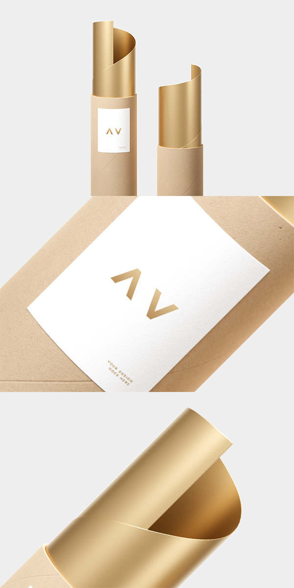Download Paper Tube Mockup | AlienValley