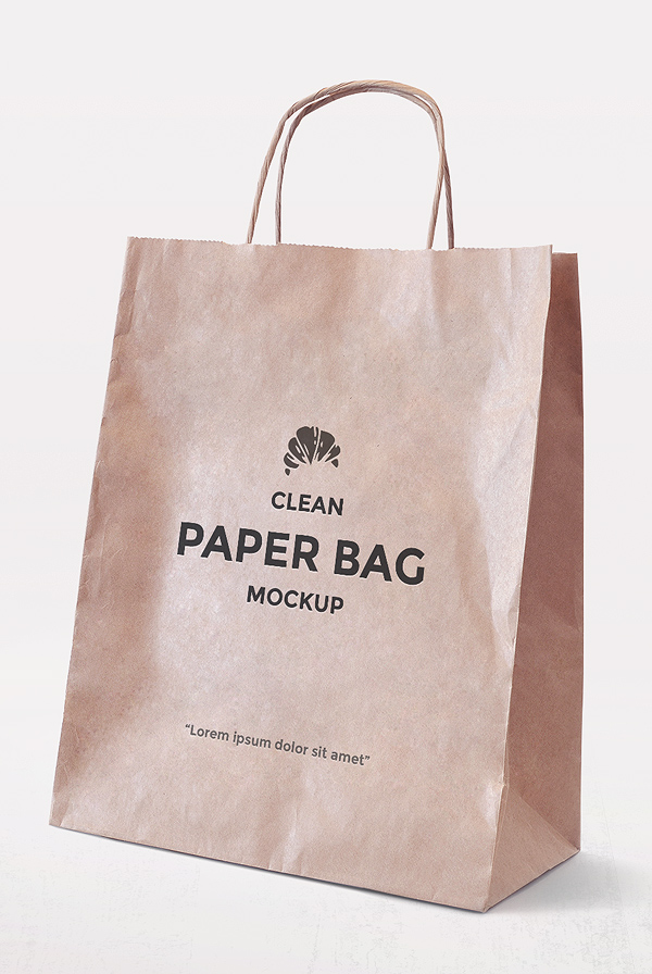 Download Simple Paper Bag Mockup Alienvalley