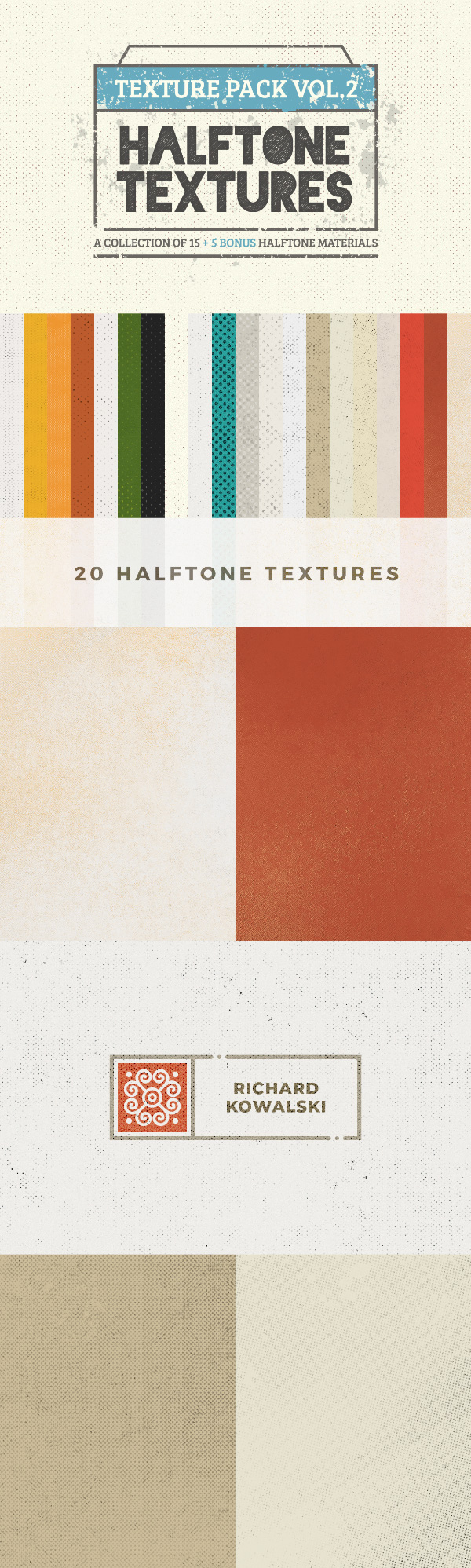 15 Halftone Textures